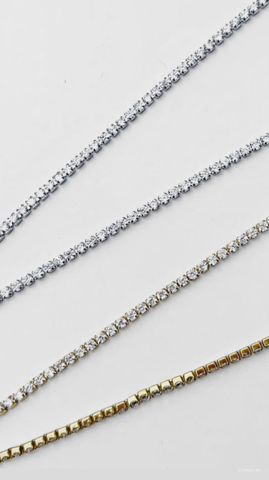 Collana Tennis regolabile