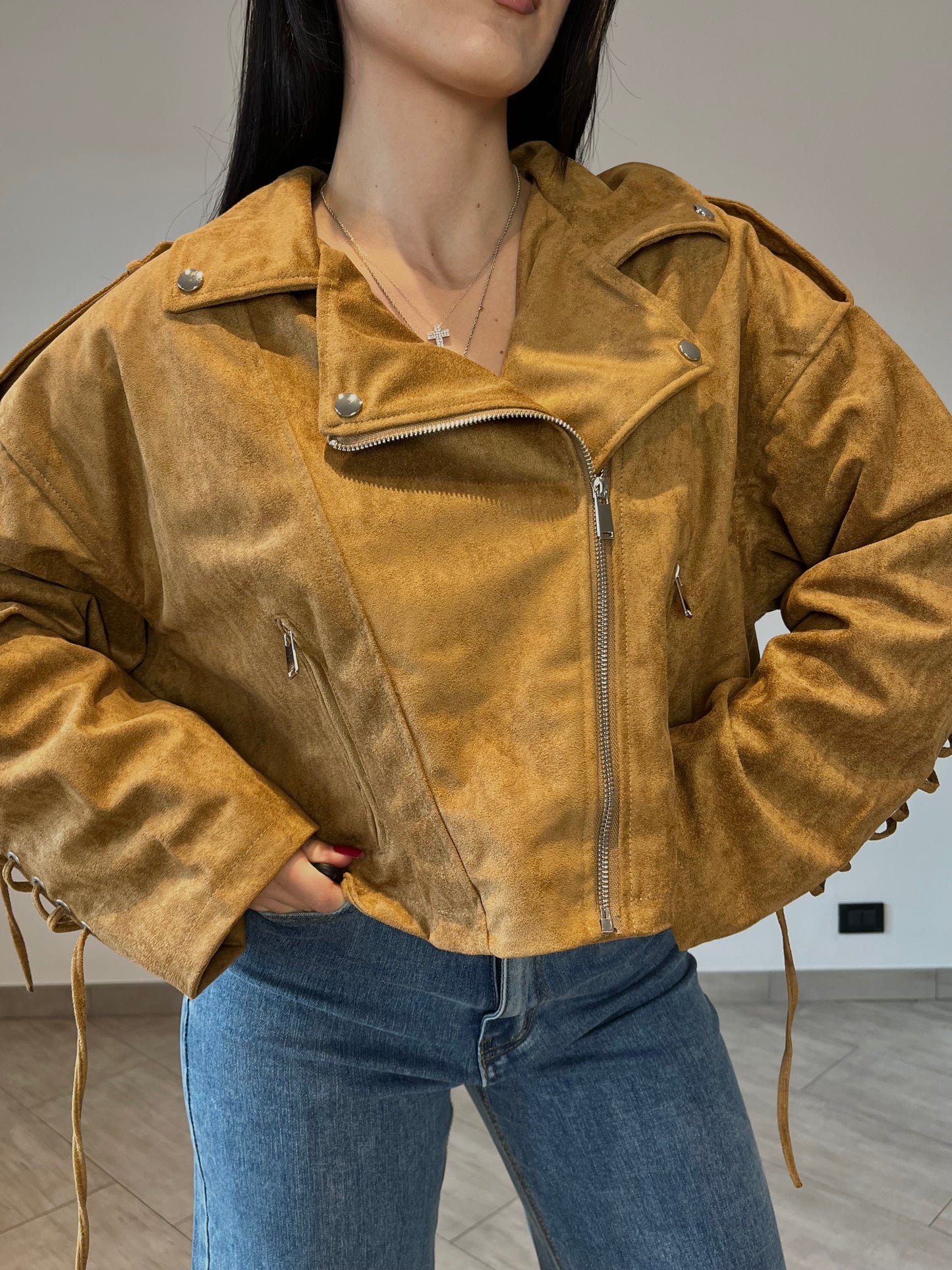 Giubbotto Lace Suede