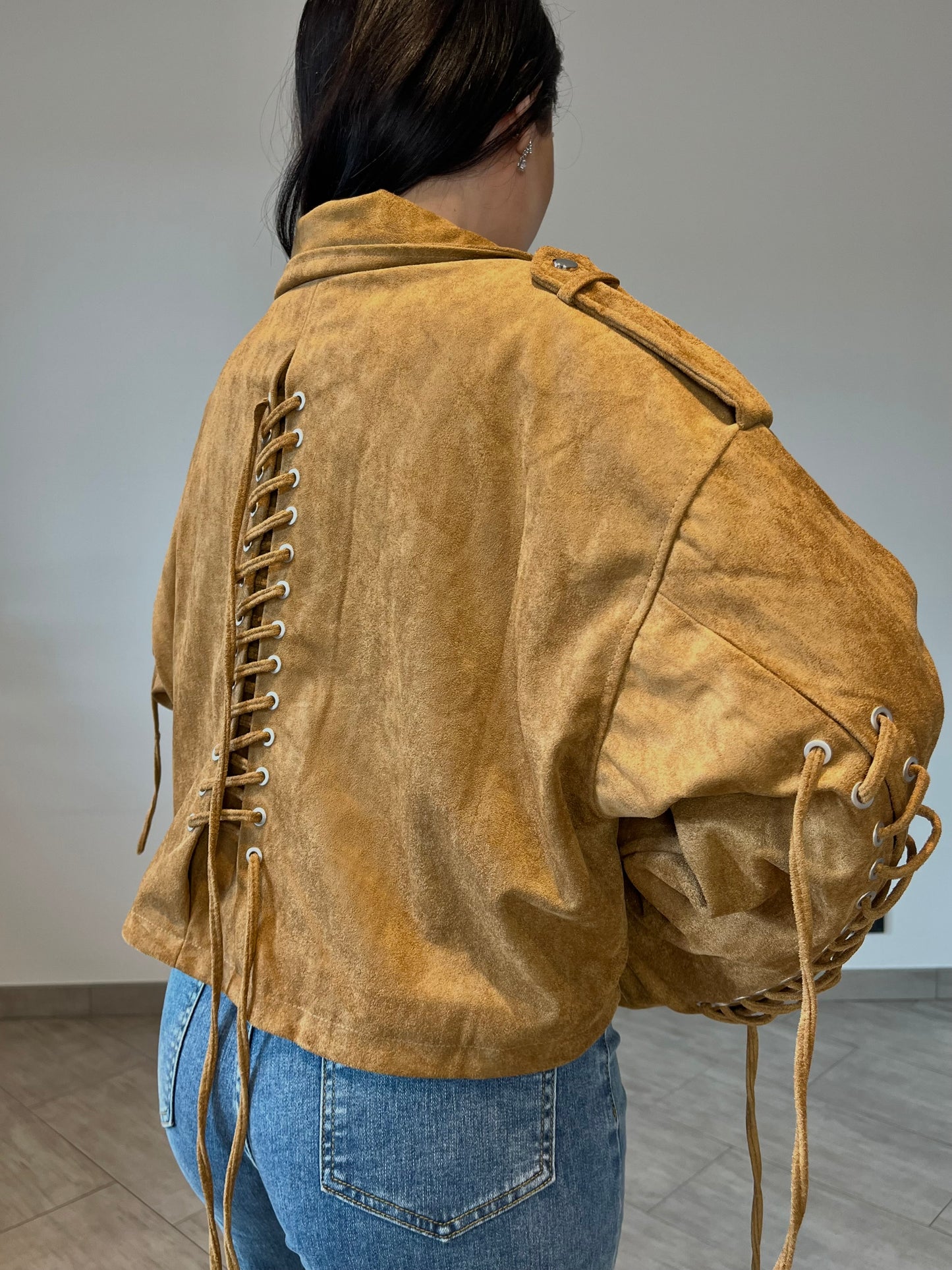 Giubbotto Lace Suede